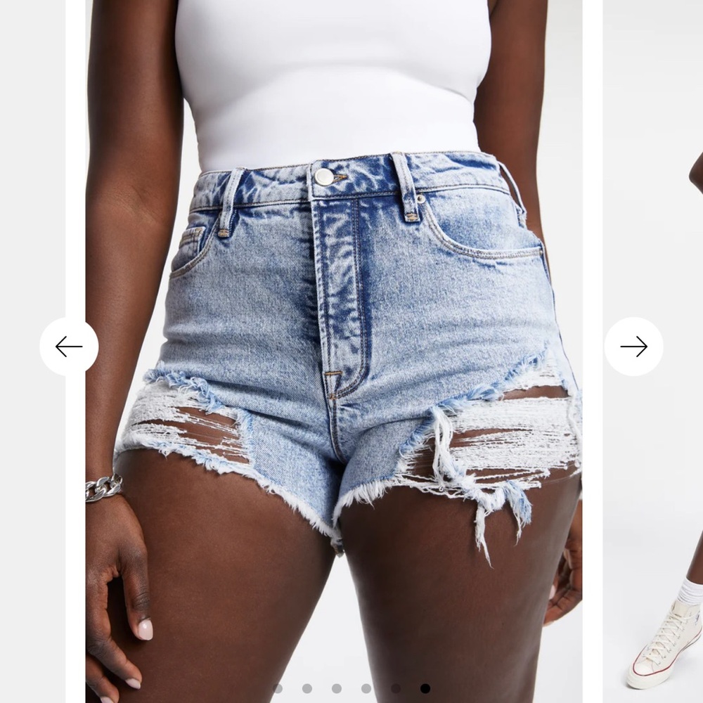 Good American Bombshell Shorts Indigo